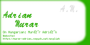 adrian murar business card